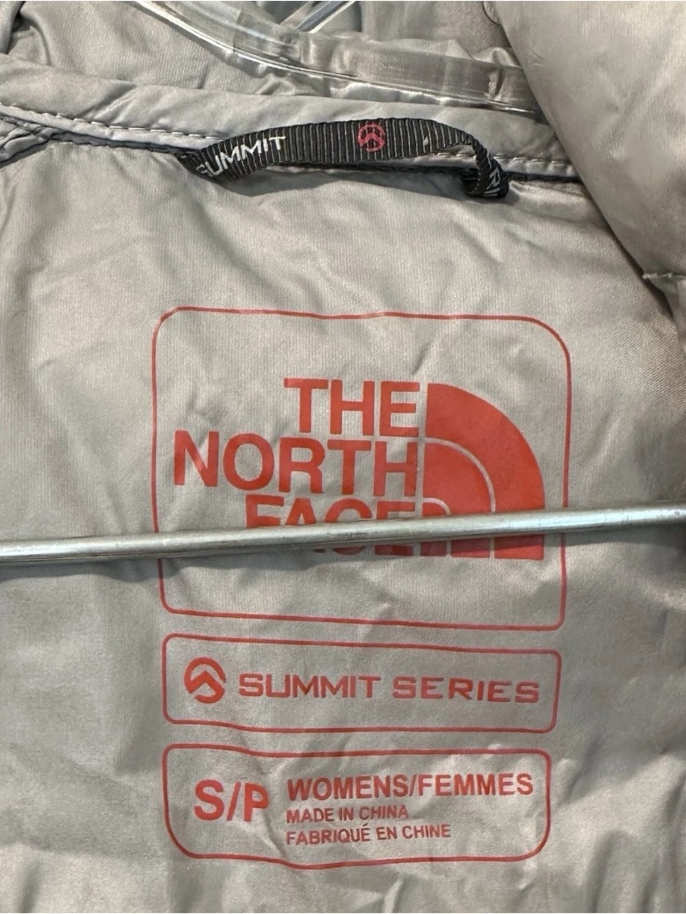 The North Face Summit Series Gray Packable Hooded Down Jacket 700 Fill - Picture 5 of 10